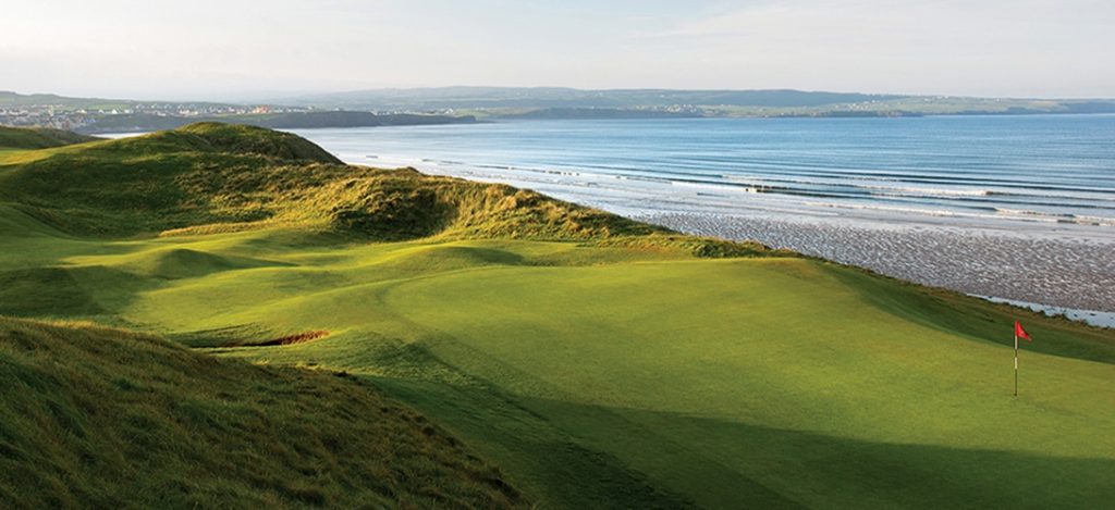 The dunes links at Lahinch Golf Club, Co. Clare, on the Atlantic coast