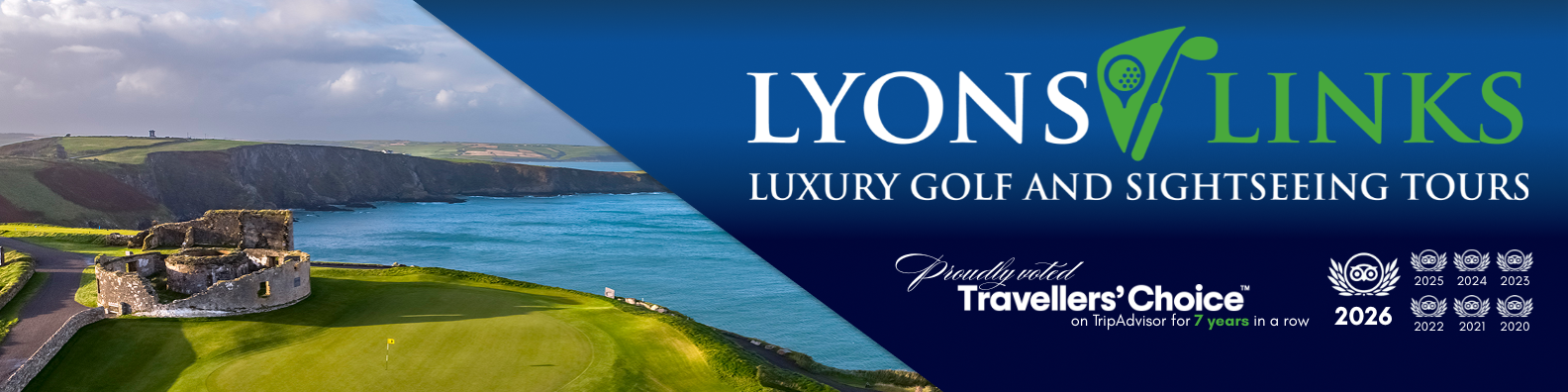 Lyons Links — proudly voted Travellers' Choice on Tripadvisor for 7 years in a row